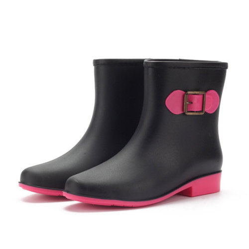 lovelyanifashion:Waterproof Slip On Ankle Rain Bowknot Rain Boots01    |    02   |   03 04    |    0