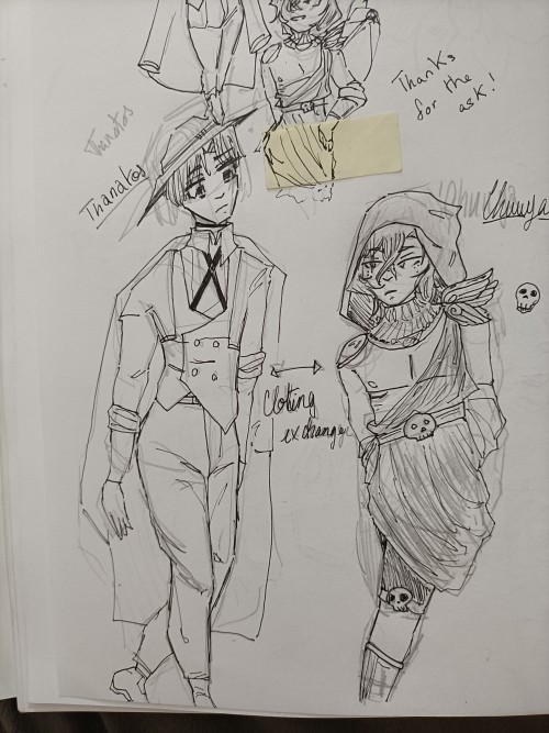 Hi! Can You Draw A Doodle Of Your Fav Hades & Bsd Character Together? Like A Crossover Of Them Two? Maybe