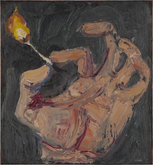 Richard Diebenkorn (American, 1922-1993, b. Portland, OR, USA) - Untitled (Hand and Match), 1960, Pa