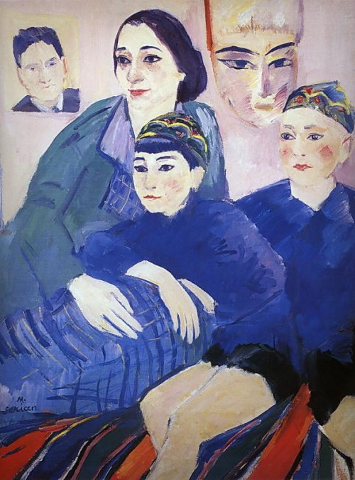 artist-sarian: My family, 1929, Martiros Sarian Medium: oil,canvas