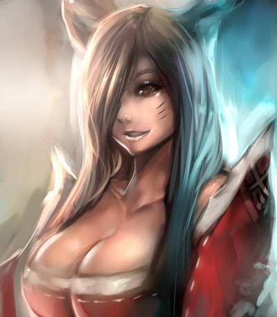 league-of-legends-sexy-girls:  [LOL] Ahri the nine tailed fox by Seuyan