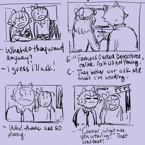 ladyblargh: really quick dumb comic from last night while streaming my drawing for the first time!!p