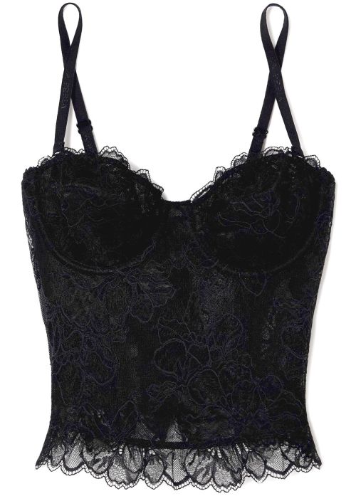 La Perla | 80s collection •reimagining archive icons for 2021 | bustier in Italian Jacquard lace