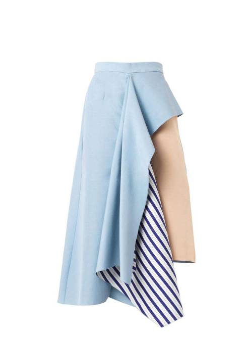 Langston asymmetric ruffle skirt