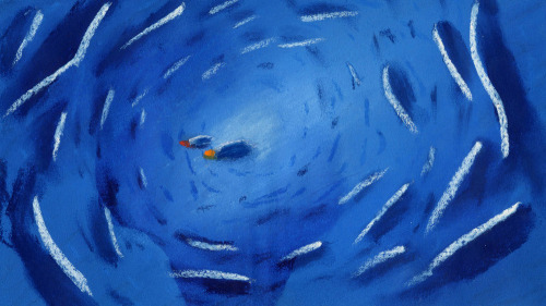 Concept art for Finding Nemo.