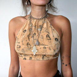 etsygold:  Stripper Silk Halter Top(more information, more etsy gold)