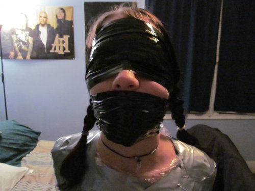 Nice and tight tape gag… adult photos