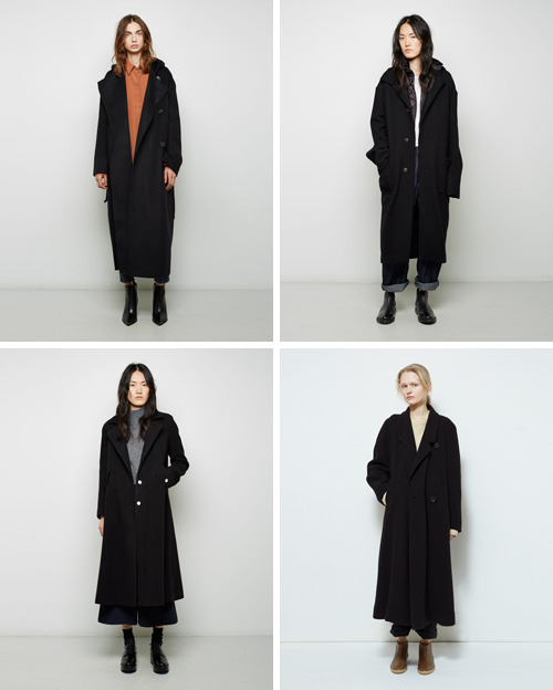 lagarconne-blog:  Cut from woolen shadows, this wintry staple proposes an elongated