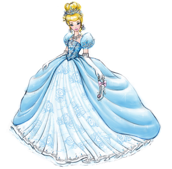 fairytalemood:  Dress designs for Cinderella doll by Jenny Chung