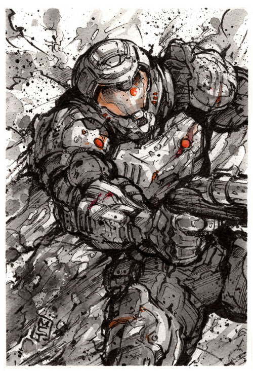 Time for another monthly giveaway!This time it’s Doomguy/Doomslayer ^^If you would like to win this 