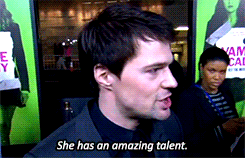peetamellarkthebaker:  And tell me about working with Zoey, who plays your love interest