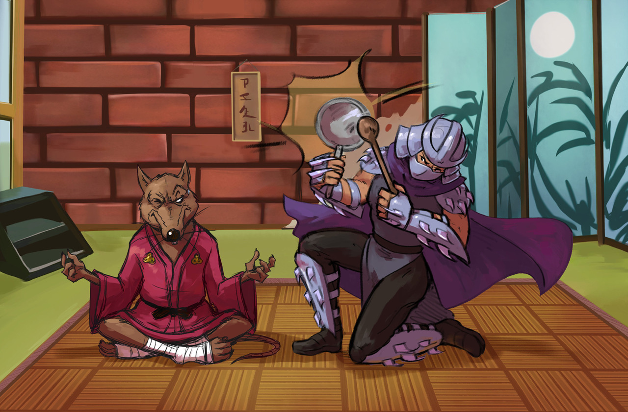 hugtherobots: matsutzu: An art collab with @hugtherobots :D We were both in a TMNT
