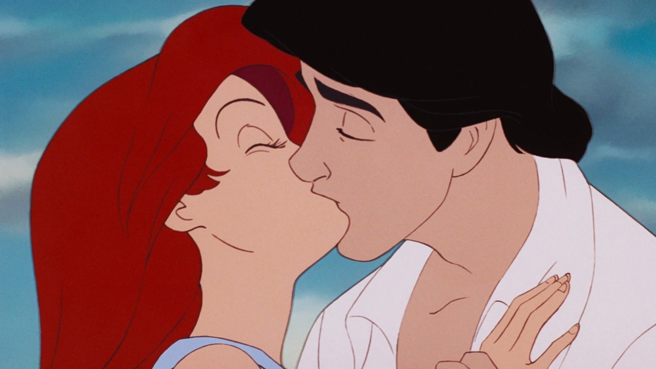 Ariel and Eric's First Kiss