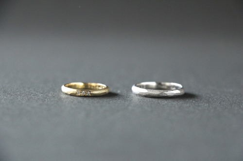 【marriage rings】
material : K18 1.5mm diamonds , Pt.900
