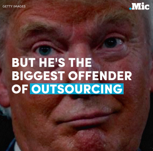 afunnyfeminist:   micdotcom:  Maybe Trump should start by taking his own advice (x)  Didn’t that email lady make an advertisement with this information, which was taken from an interview this moldy orange did with David Letterman? 