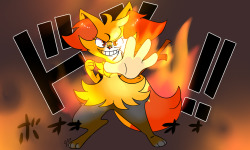 questionbraixen:  “Fire Fist Braixen” [ original ]   Oooo~! =3