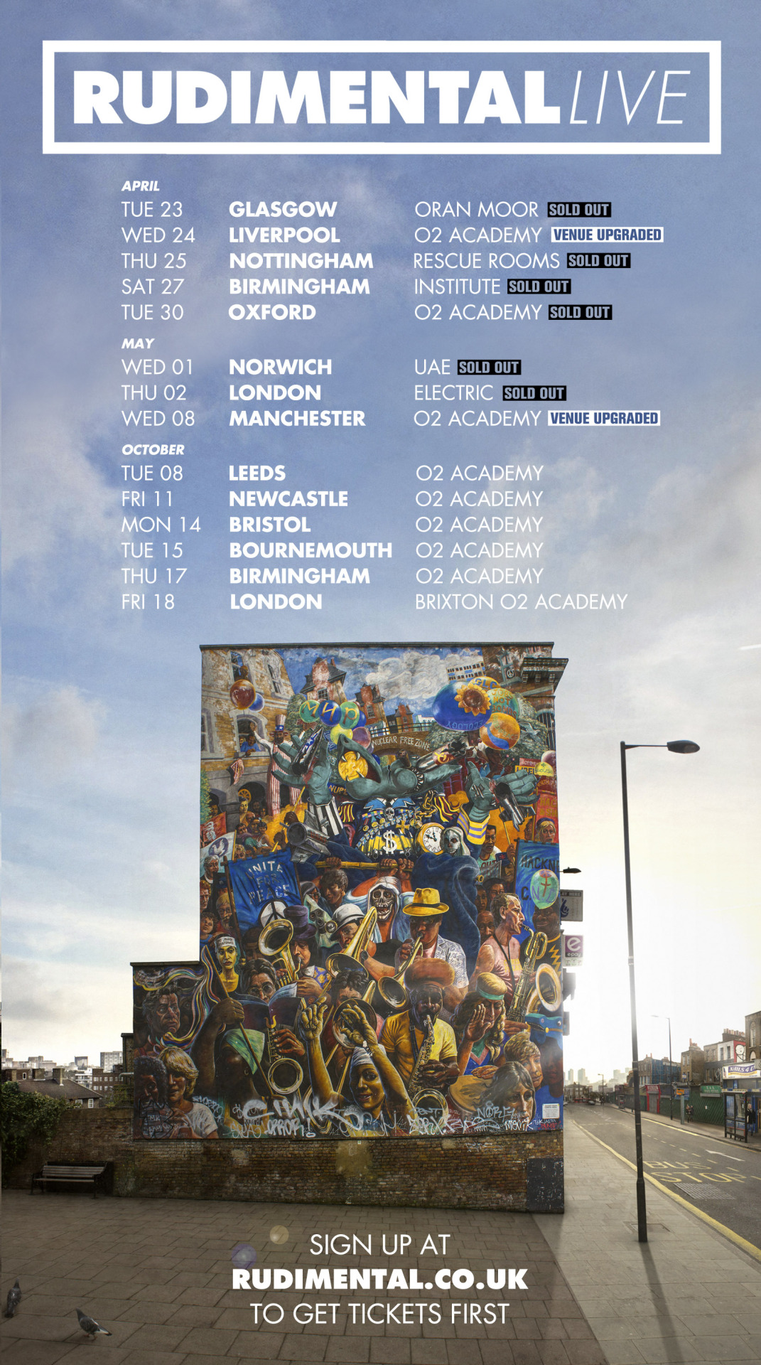 therealrudimental:  UK! We’re going back on tour in October! Pre-sale live on Tuesday