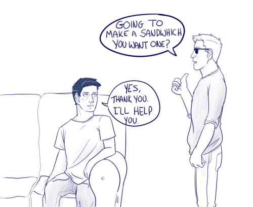 my-wayward-son-carry-on:  Dean no..that’s not jam.—blind!dean AU