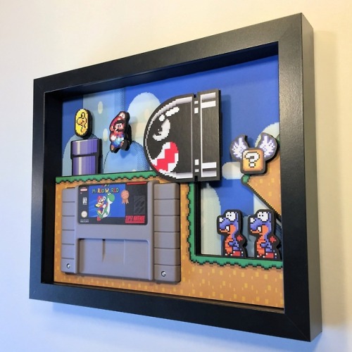 scarlet-begoniaz: sosuperawesome:  Retro Gaming Cartridge Holders and Shadow Boxes Glitch Artwork on Etsy See our #Etsy or #Gaming tags    😮😮😮😮 