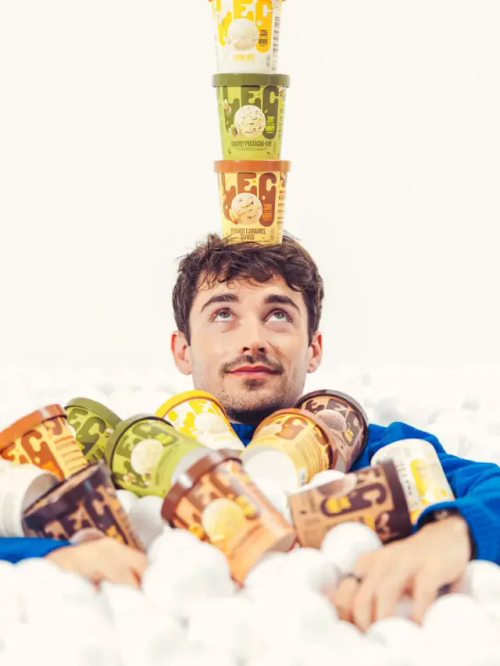 Charles Balancing Ice Cream Like A Pro