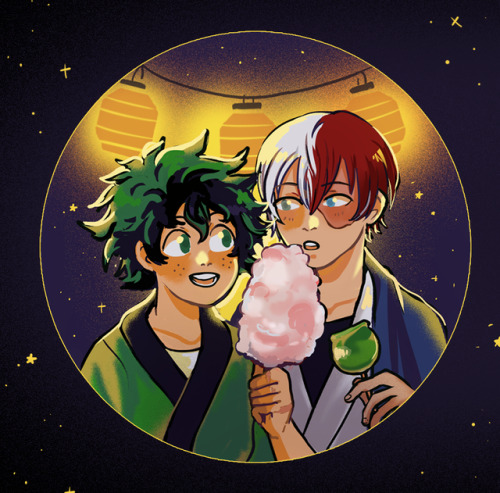 I’m making uchiwa / plastic hand fans featuring some boyfriends and festival food! Matches a c