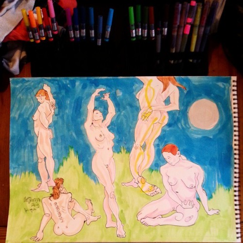 Sex Put some color into a sheet of life drawings pictures