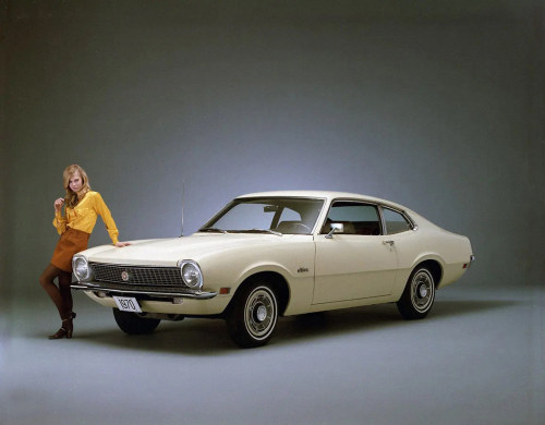 ridinghood57:heartfelt5472: vintageeveryday: Photos of the Ford Maverick. I learned to drive stick o