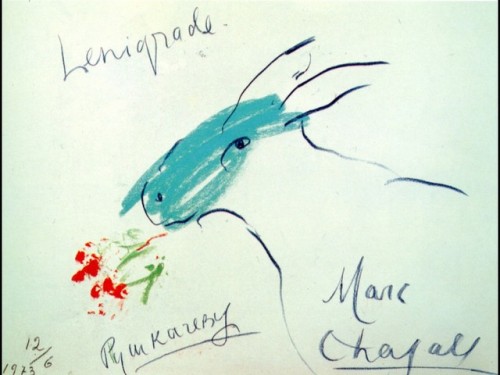 artist-chagall: Untitled, 1973, Marc ChagallMedium: pastel,pencil,paper