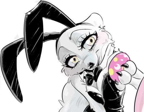 Yet another peek at our latest work on Patreon, the Easter AU. Bunny!Cynthia is just too cute&hellip