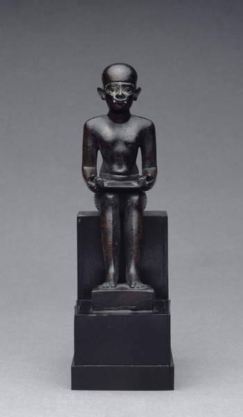 Figure of ImhotepDeified vizier of King Djoser, probable architect of the Djoser’s step pyrami