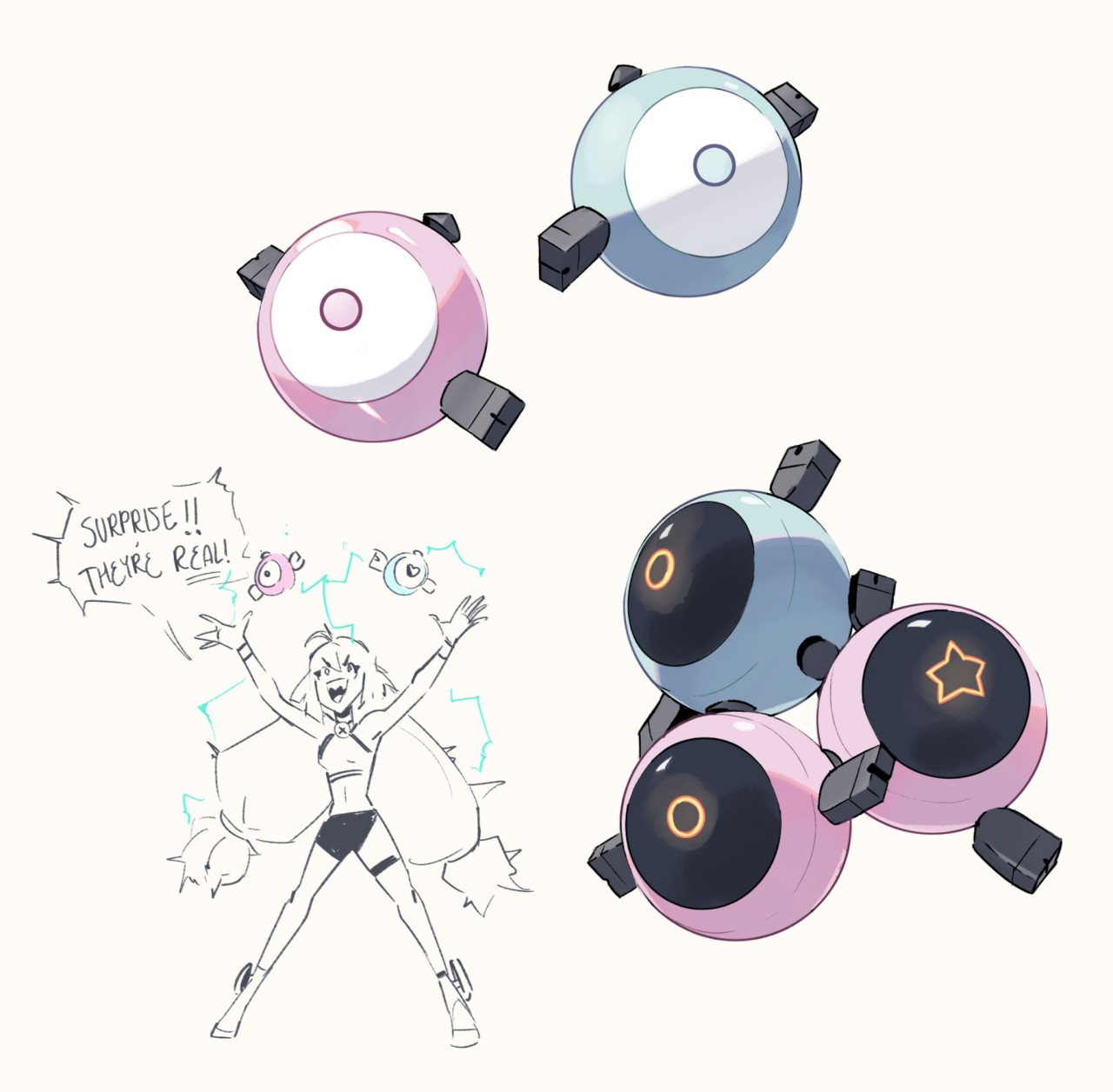 Nova Illustration — Okay I know Iono said the magnemite were just hair...