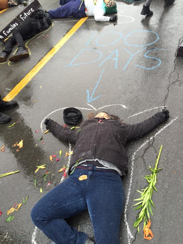 actjustly:  The “die-in” that is currently happening in Ferguson. It’s been