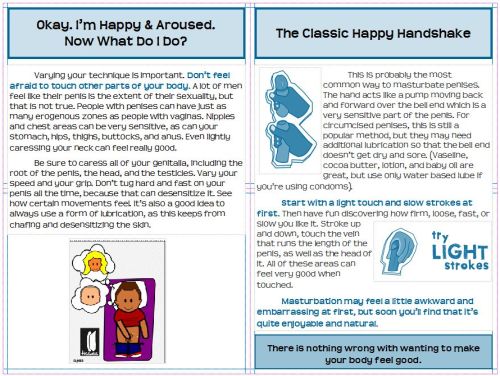 homeschoolinggeek: &ldquo;Masturbation: the Happy Handshake,&rdquo; an informative sex ed pamphlet 