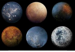 lunablivion:sixpenceee:Underside of old frying pans by Christopher JonassenI thought these were paintings of planets.. wow.