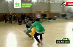 sangyeol:  B1A4 - A group that would never ever hinder the other contestants in