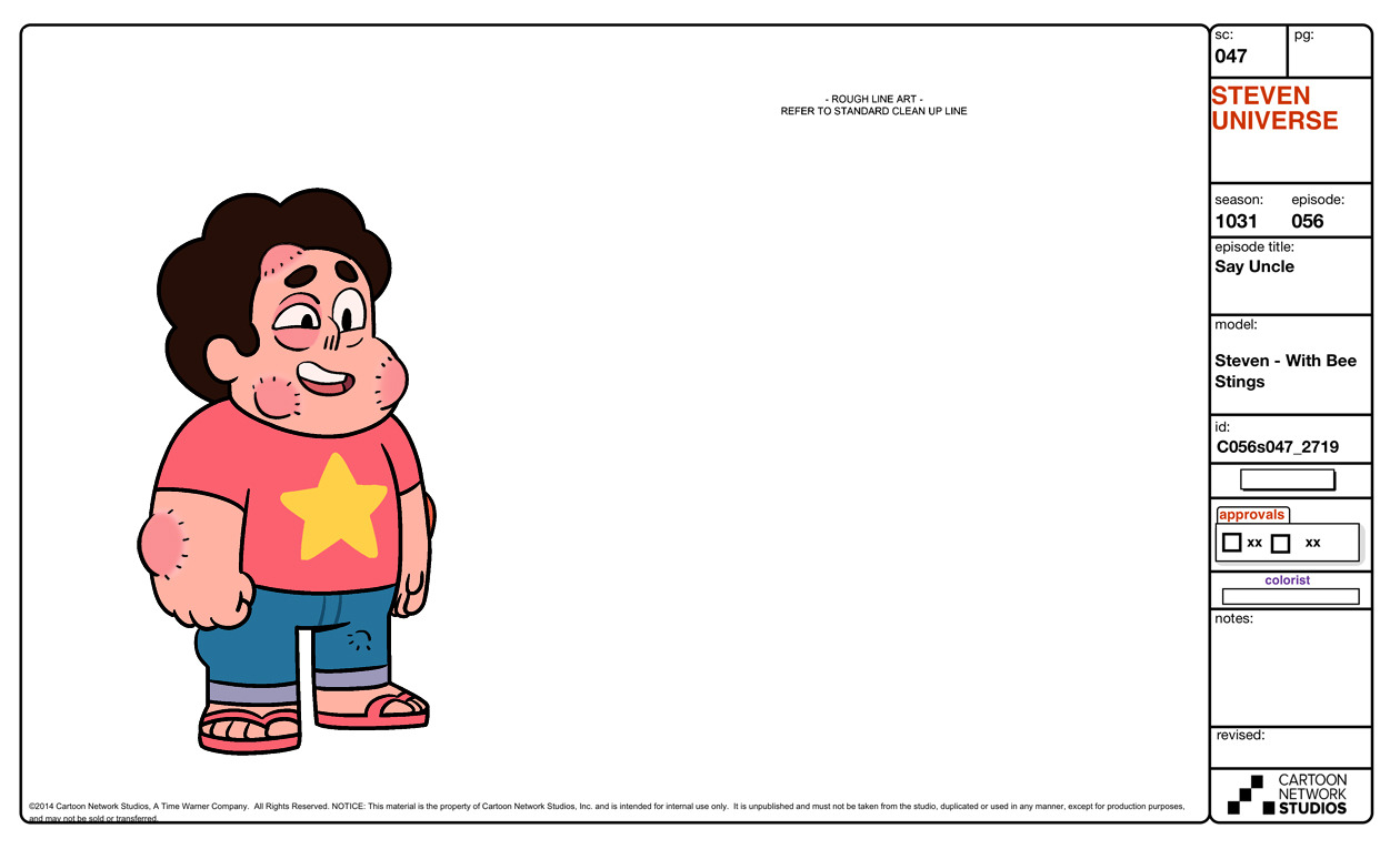 A selection of Characters, Props, and Effects from the Steven Universe episode: Say