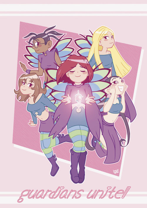 I drew this w.i.t.c.h print while listening to Here In Your Arms because 2006 doesn’t have to 