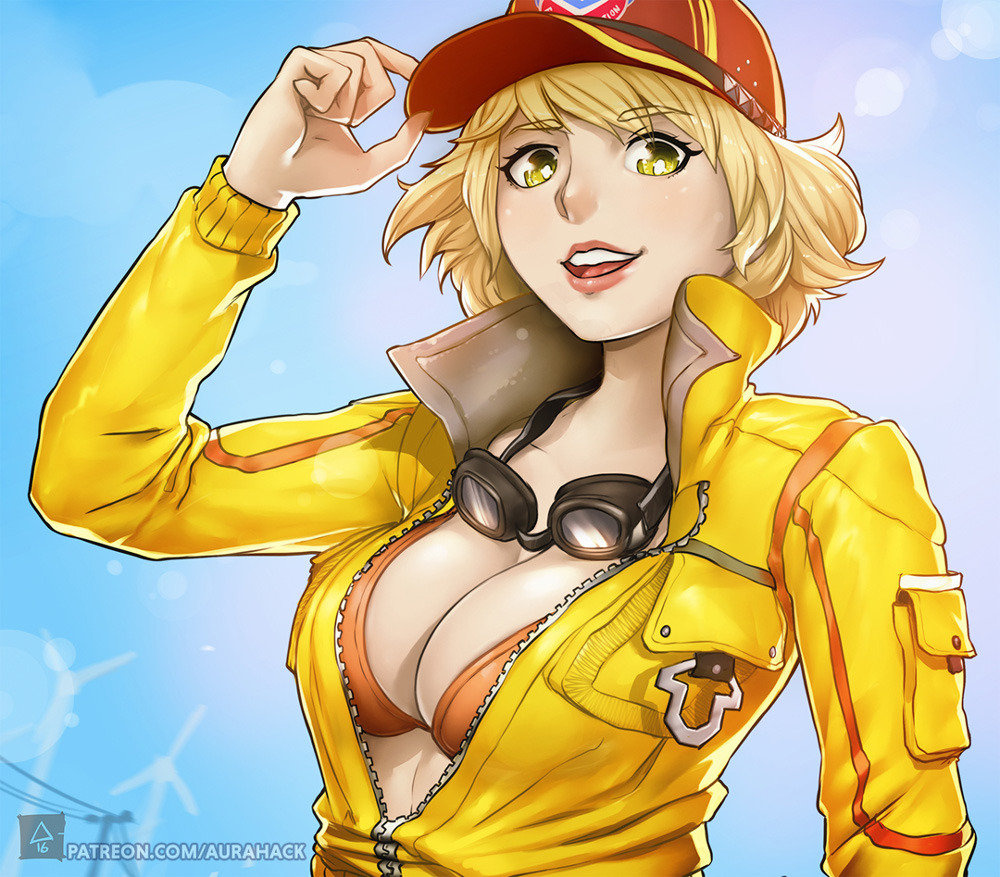ffxvhentai:  FFXV Hentai: Topless Cindy Aurum by  aurahack.