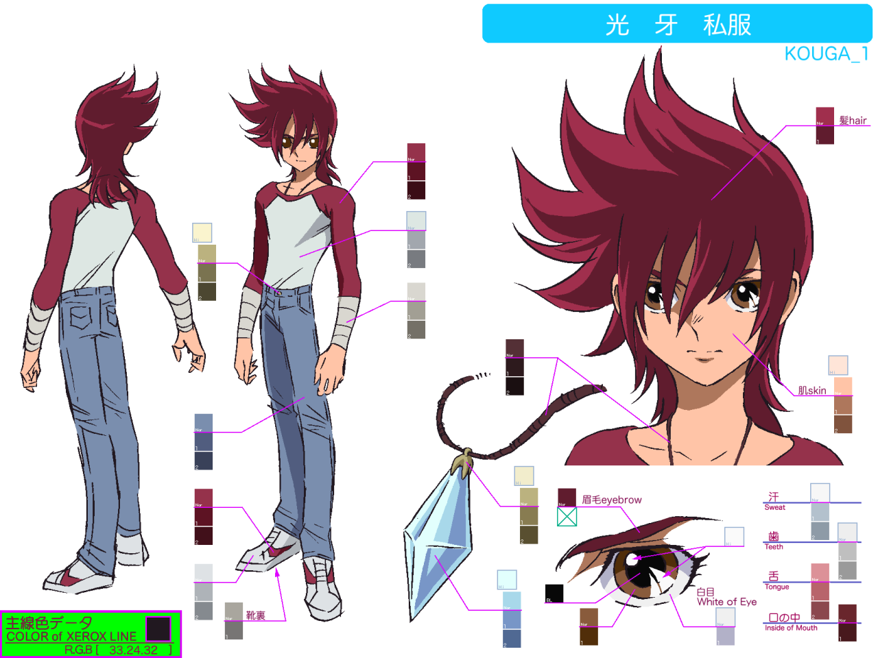 Saint Seiya Omega Model Sheets