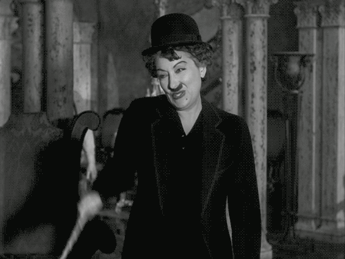 fuckyeahchaplin:  Gloria Swanson as Norma Desmond as Charlie Chaplin in Sunset Boulevard