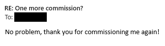 fungii:  when strangers commission you: when friends commission you: 