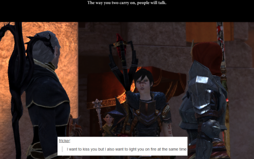 bubonickitten: Dragon Age II + text posts – Meredith &amp; Orsino Kirkwall’s very ow