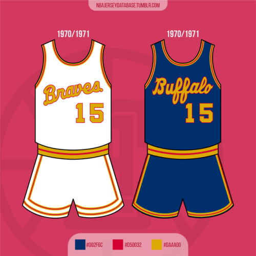 NBA Jersey Database, Buffalo Braves 1973-1975 Record: 91-73 (55%)