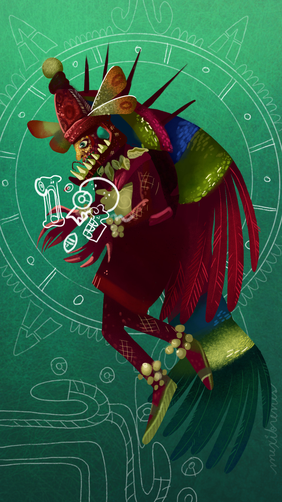 Elein Kl Mexibrenes Quetzalcoatl Feathered Serpent