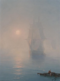 laclefdescoeurs:  The Rescue, 1890, Ivan Konstantinovich Aivazovsky 