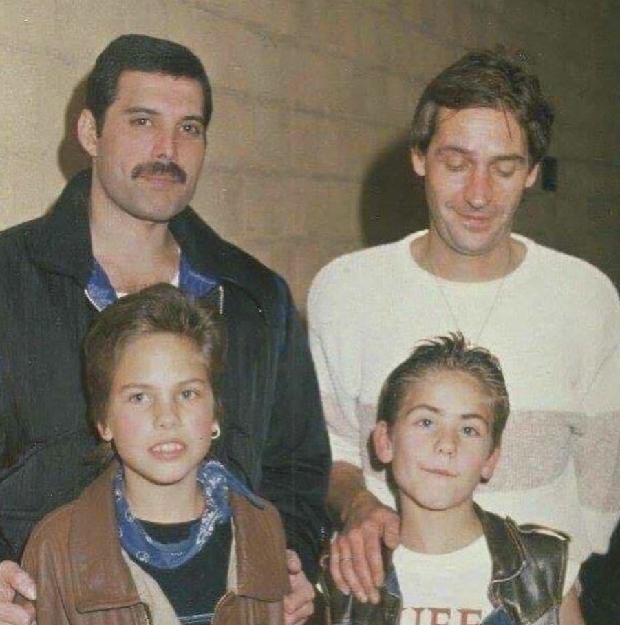 Freddie Mercury With Children