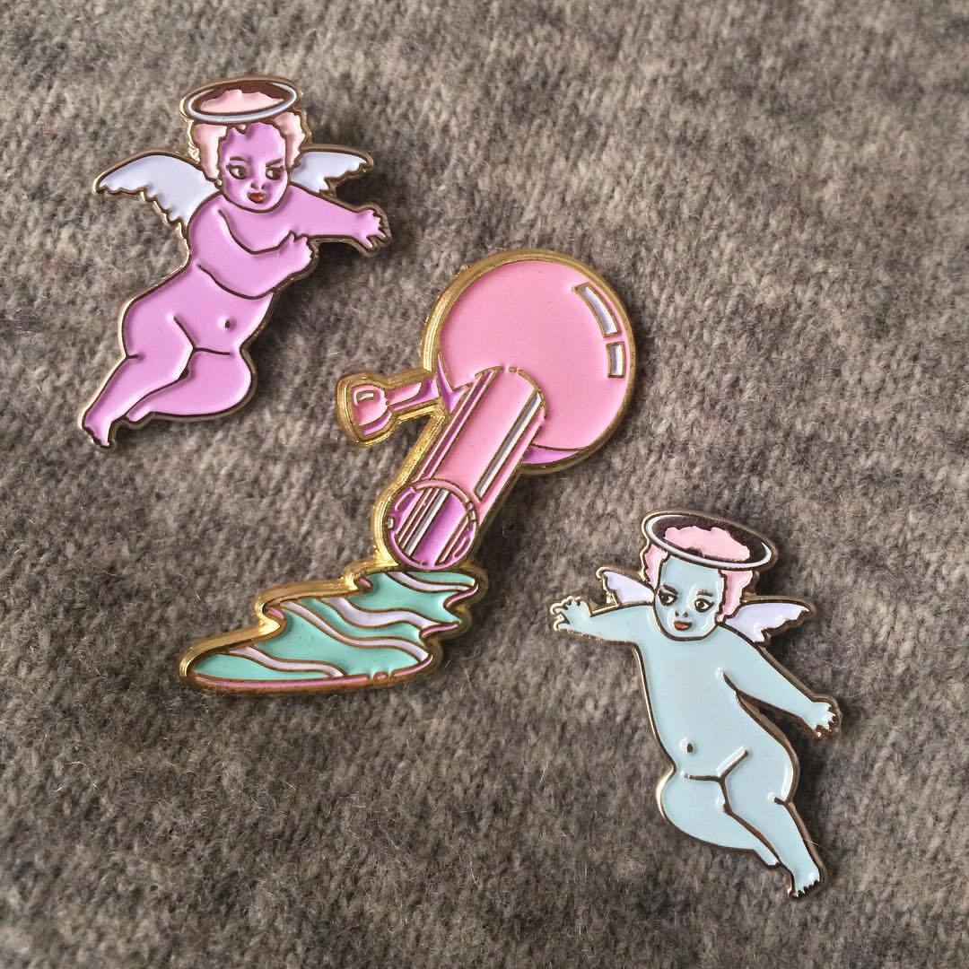 dreamyymind:  sunday-thought:  Just got a fresh batch of Careless pins. They go especially