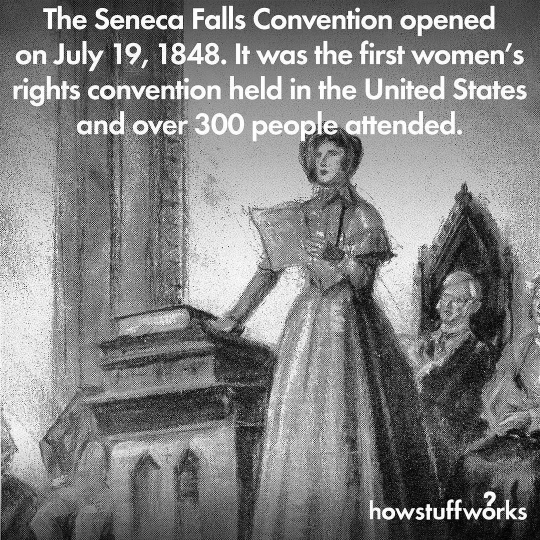 howstuffworks:  On this date in history: Elizabeth Cady Stanton and Lucretia Mott