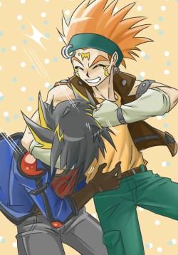yugirl-with-dragons:  Yusei and Crow for