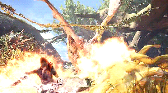 ghideonvalorian: maneljavier: Monster Hunter World  X  Horizon Zero Dawn Dankest